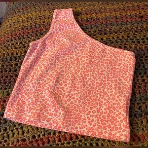 Brandy Melville Bubblegum Pink Cheetah Blythe Tank Top